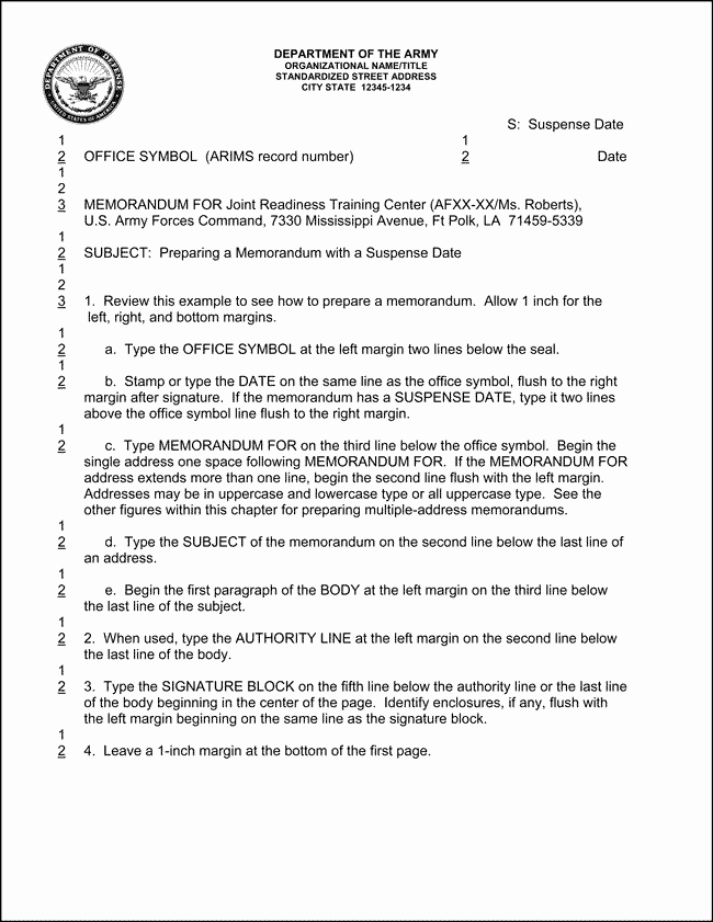 Army Memorandum for Record Template Best Of How to Write Memorandums