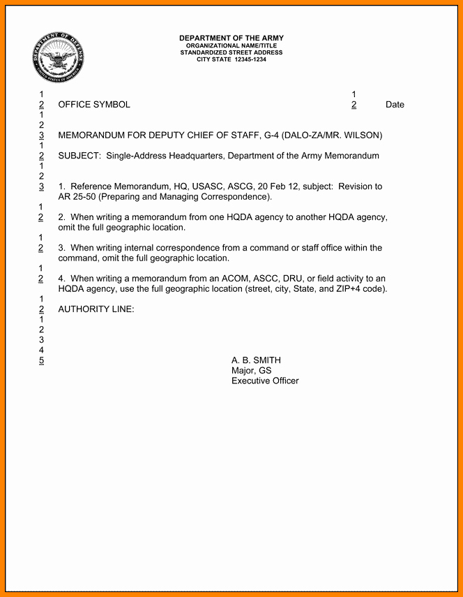 Army Memorandum For Record Template Army Memorandum For Record Template