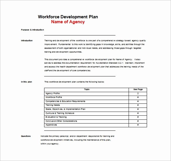 Army Training Outline Template Awesome 11 Training Plan Templates Word Pdf