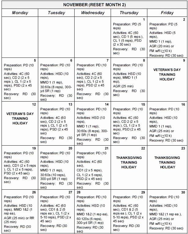 Army Training Schedule Template Best Of Pt Calendar Excel Bing Images