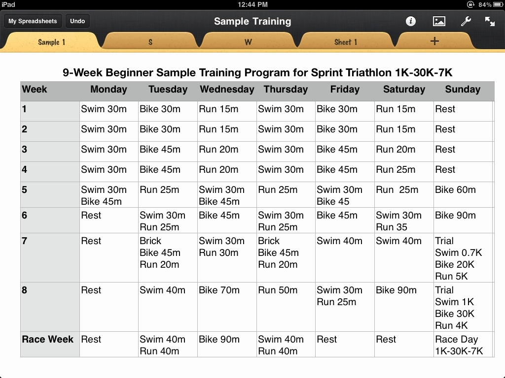 Army Training Schedule Template Best Of Triathlon Training Calendar Template