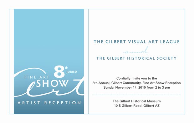 Art Show Invitation Template Beautiful Art Show Reception Invitation Promoting Fine Art and