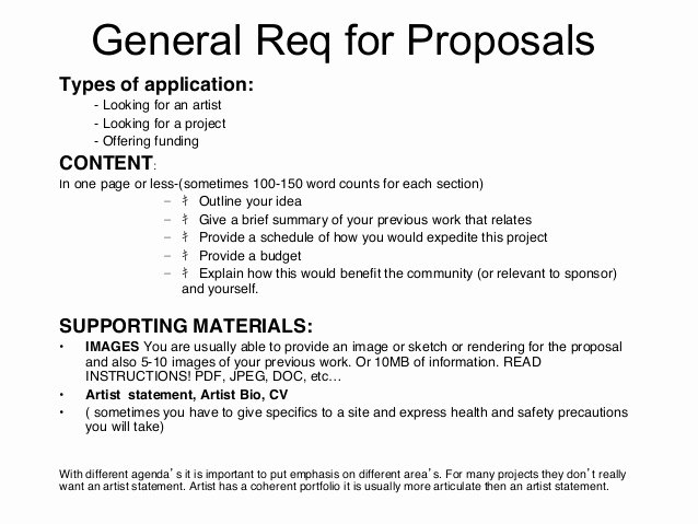 Artist Proposal Example Awesome Proposal Writing Tips by Julia Vogl