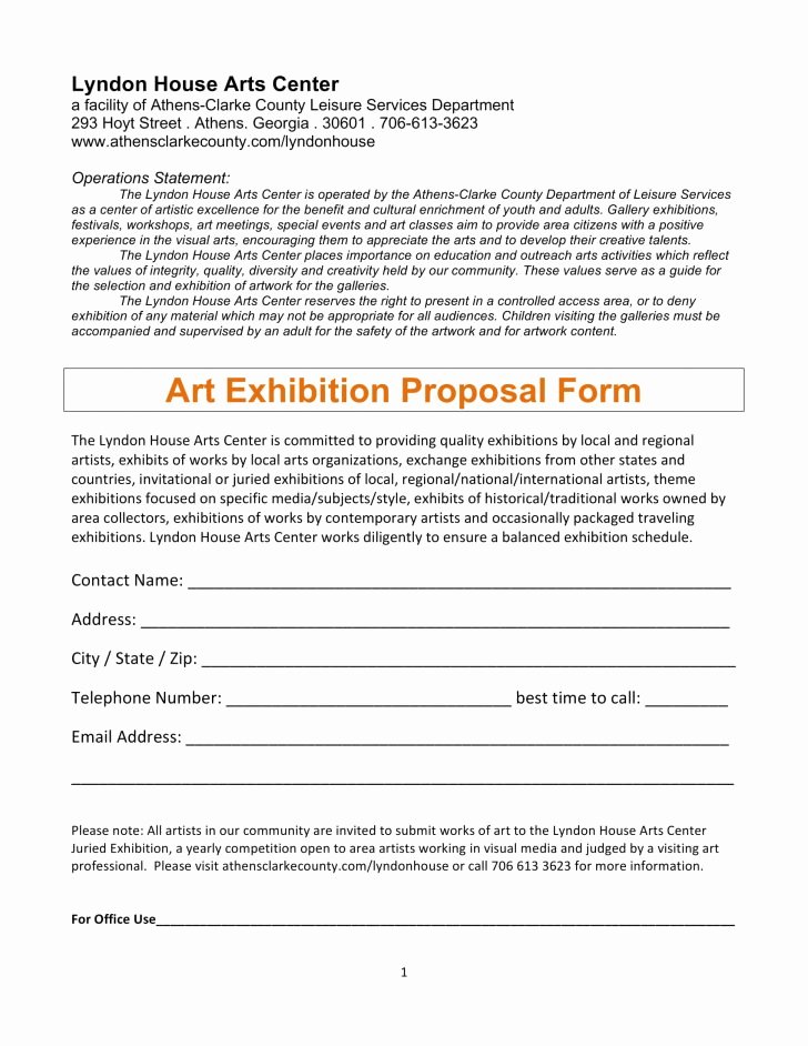 Artist Proposal Example Inspirational Artist Proposal Example Art Project Sample Pdf Curator