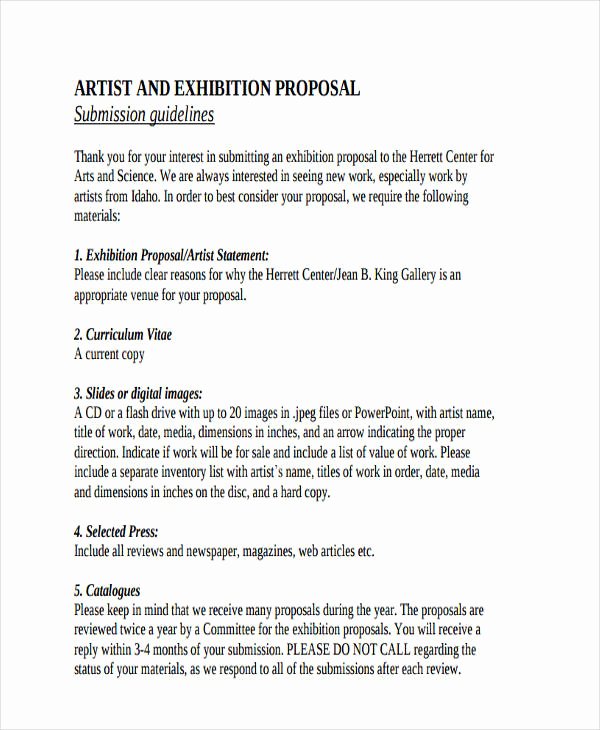 Artist Proposal Template Luxury 53 Proposal Templates and Examples Pdf Word Pages