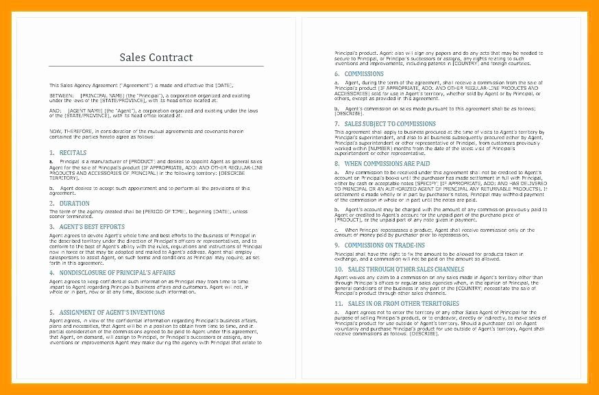 Artist Terms Of Service Template New Sales Agent Contracts
