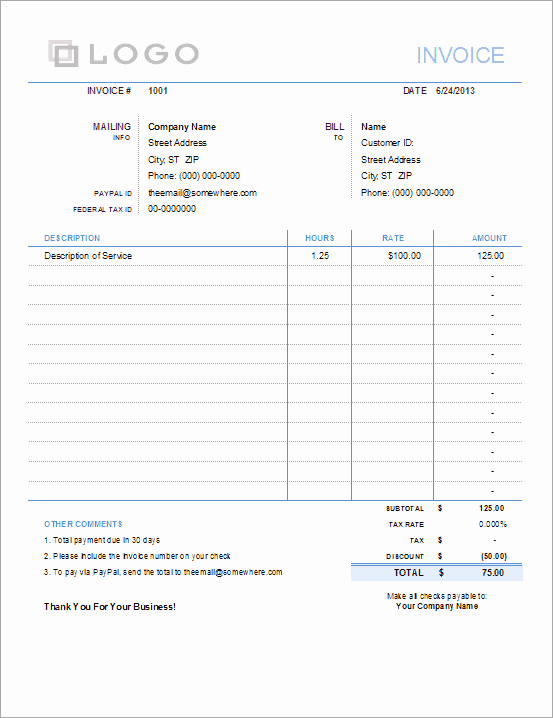 Attorney Billable Hours Template Luxury 10 Simple Invoice Templates Every Freelancer Should Use
