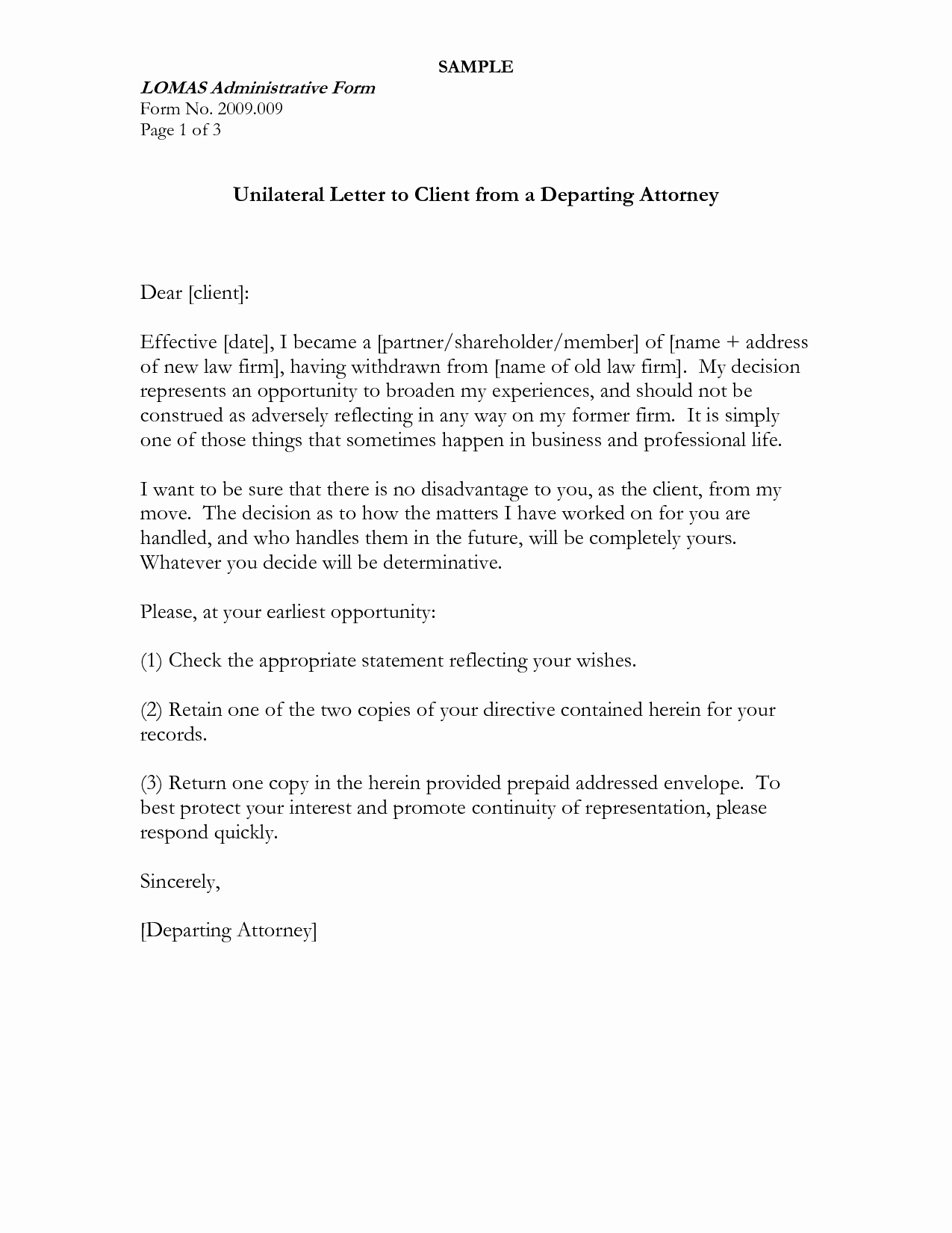 Attorney Client Letter Template Elegant Best S Of Sample Client Letter From attorney Lawyer