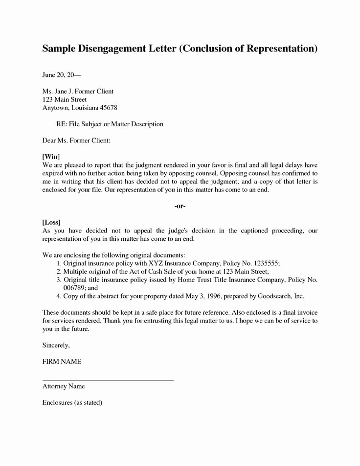Attorney Client Letter Template Inspirational Sample Legal Representation Letter by Mlp Sample