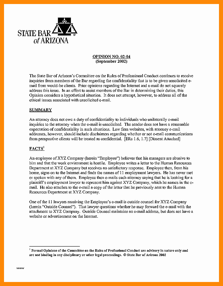 Attorney Client Letter Template New 0 1 Opinion Letter format