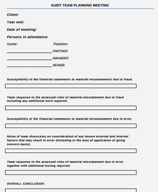 Audit Agenda Template Lovely Planning Meeting Agenda Template