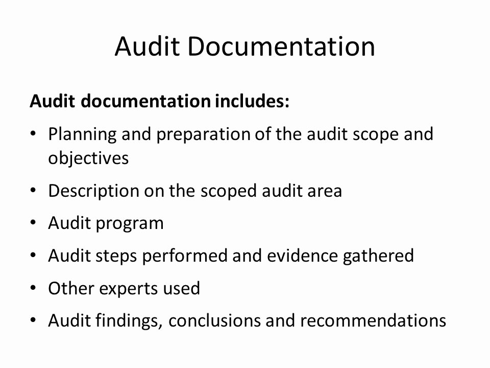 Audit Documentation Example Best Of It Security Auditing Ppt