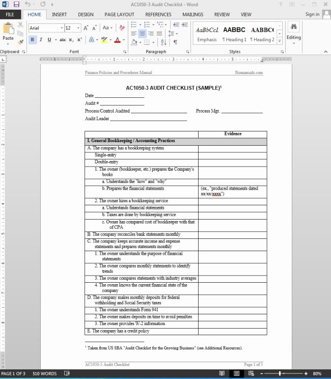 Audit Documentation Example Fresh 38 Brilliant Template Samples for Audits Thogati