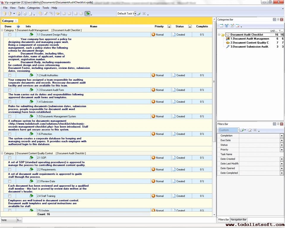 Audit Documentation Example Fresh Glynis Yong S Blog Quality Control Audit Checklist