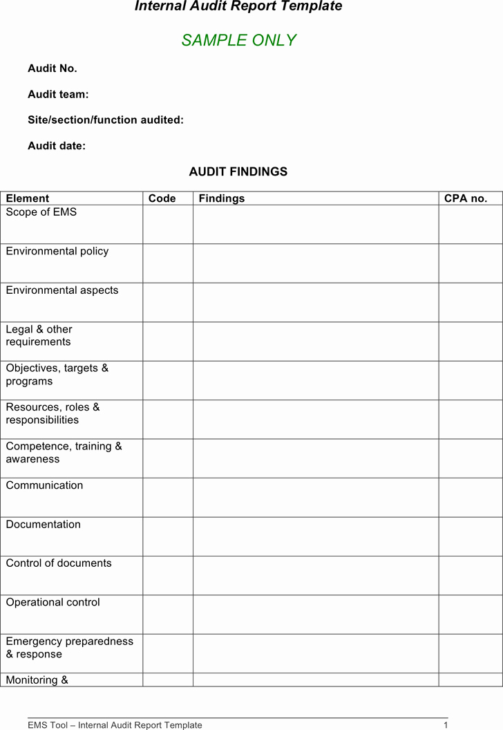 Audit Summary Template Elegant How to Write Audit Report Findings
