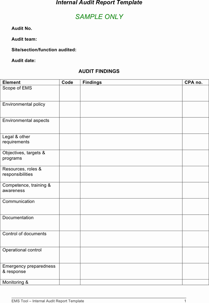 Audit Summary Template Elegant How to Write Audit Report Findings