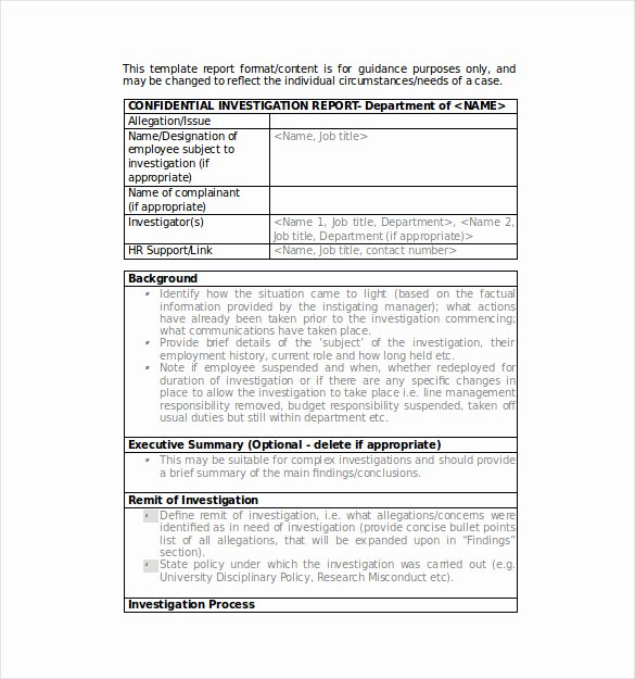 Audit Summary Template