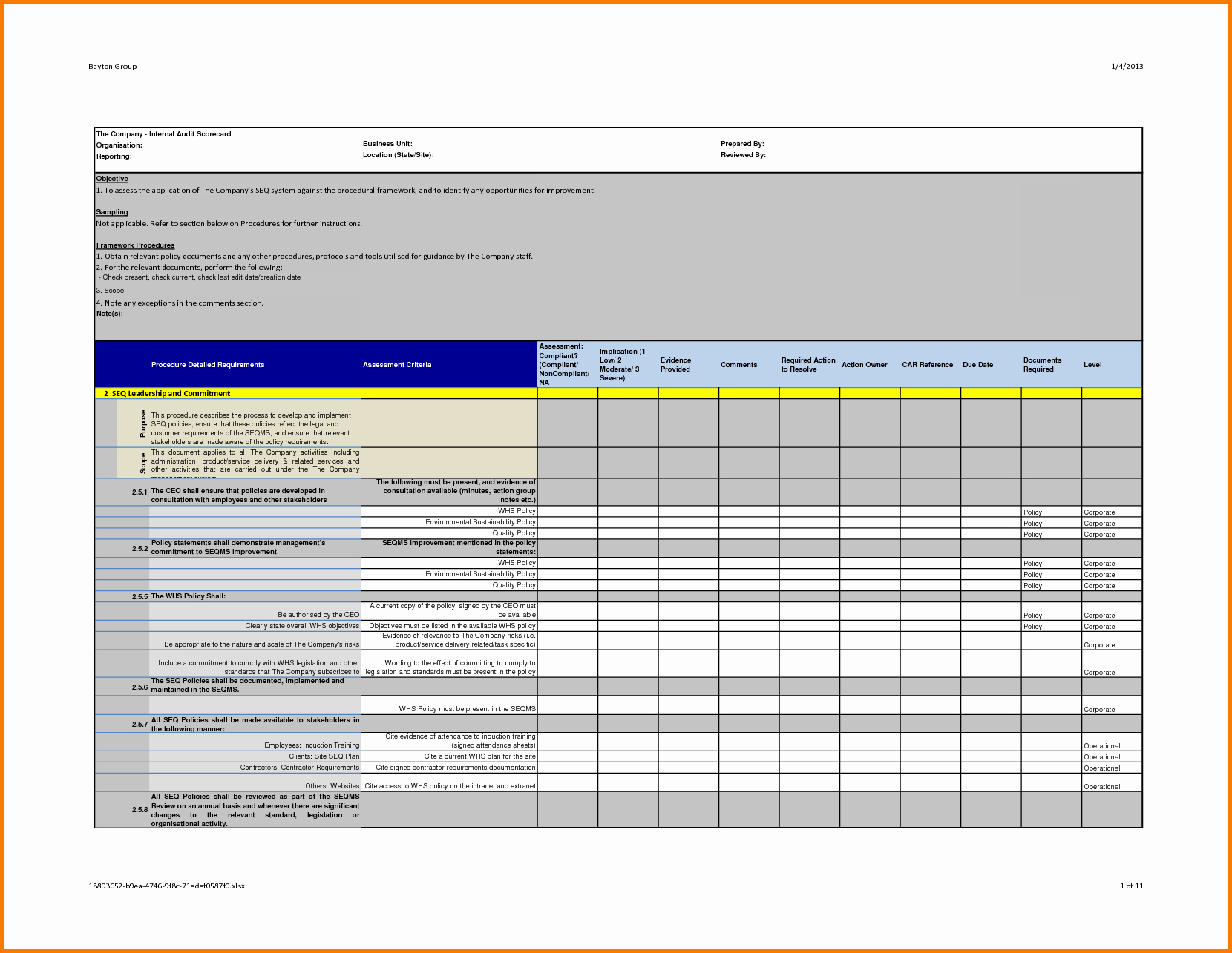 Audit Summary Template Unique Professional Internal Audit Report Template Example with