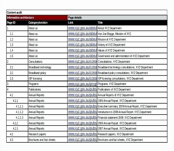 Audit Template Excel Luxury Audit Templates