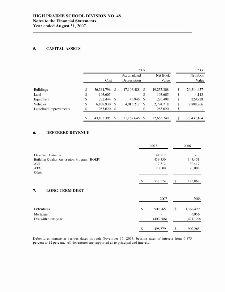Audited Financial Statements Sample