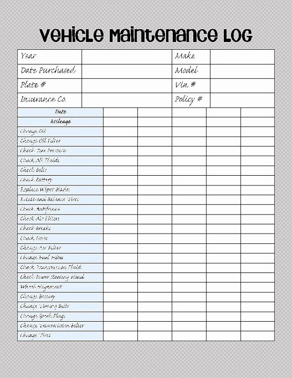 Auto Repair Checklist Template Awesome Best 25 Vehicle Maintenance Log Ideas On Pinterest
