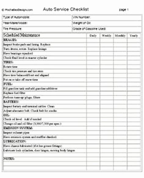 Auto Repair Checklist Template Awesome Image Result for Car Detail Checklist Contract Agreement