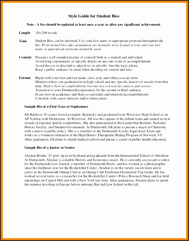 Autobiography for Grad School Unique 8 Example Of Autobiography Of A Student