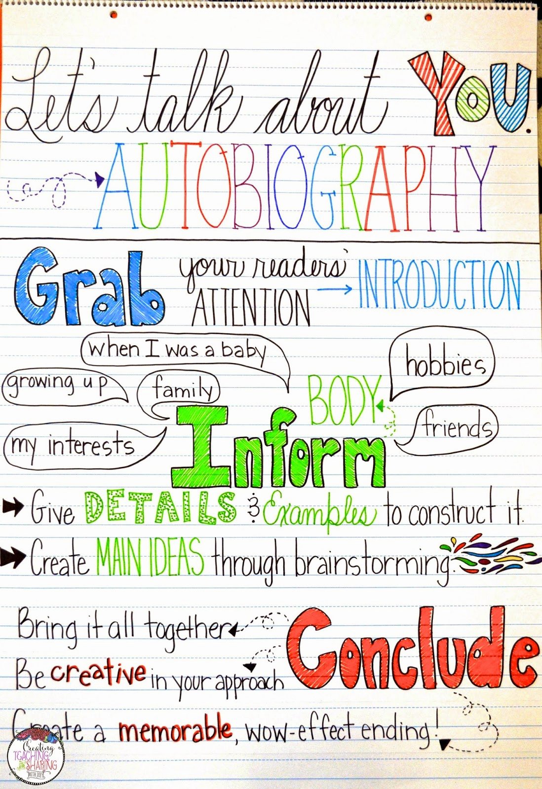 autobiography examples for elementary students