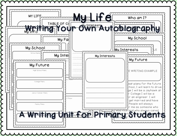 Autobiography Template for Elementary Students Lovely Writing Your Own Autobiography