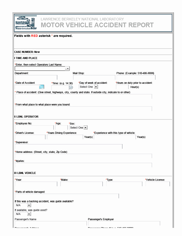 Automobile Accident form Beautiful Car Accident Car Accident Incident Report