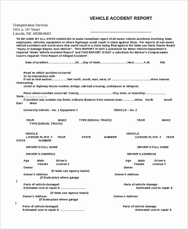 Automobile Accident form Best Of 45 Sample Reports