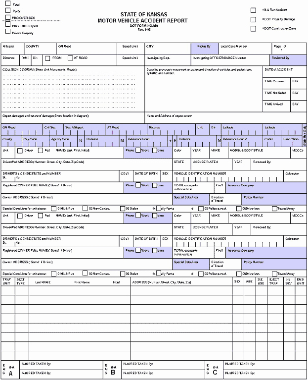 Automobile Accident form Elegant Fhwa Traffic Incident Management Program Incident