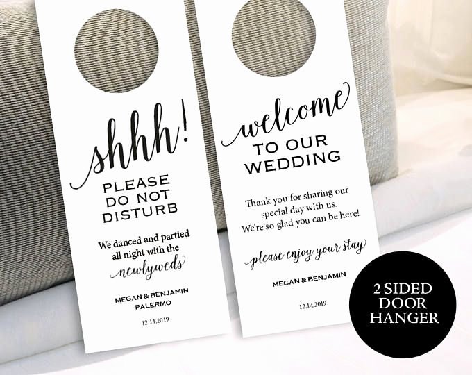 Avery Door Hanger Template Inspirational 25 Best Ideas About Wedding Door Hangers On Pinterest