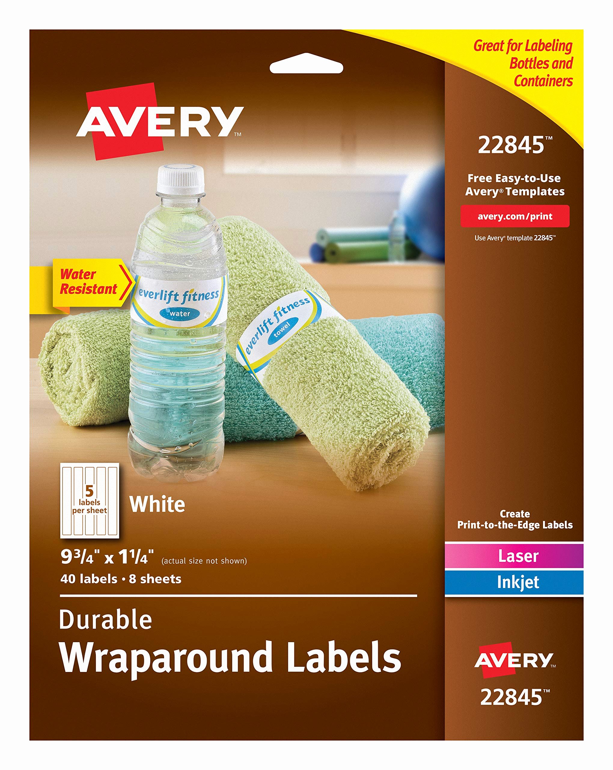 Avery Labels for Water Bottles Fresh Amazon 180 Mini Candy Bar Labels or Printable