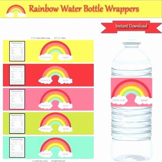 Avery Labels for Water Bottles New Editable Water Bottle Labels Cheat Best and