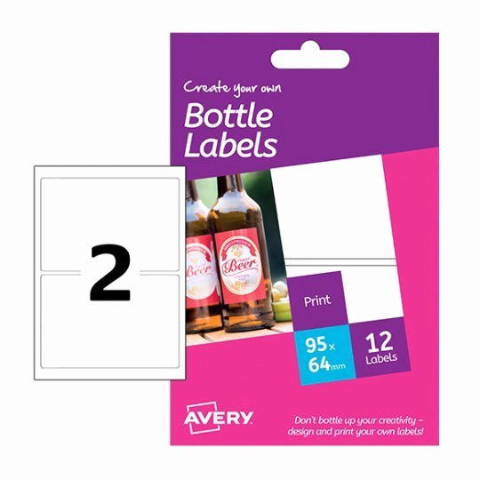 Avery Labels for Water Bottles Unique Bottle Labels Hbl02