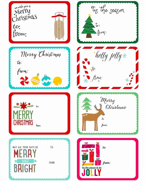 Avery Luggage Tag Template Unique Free Printable Christmas Label Templates by Angie Sandy