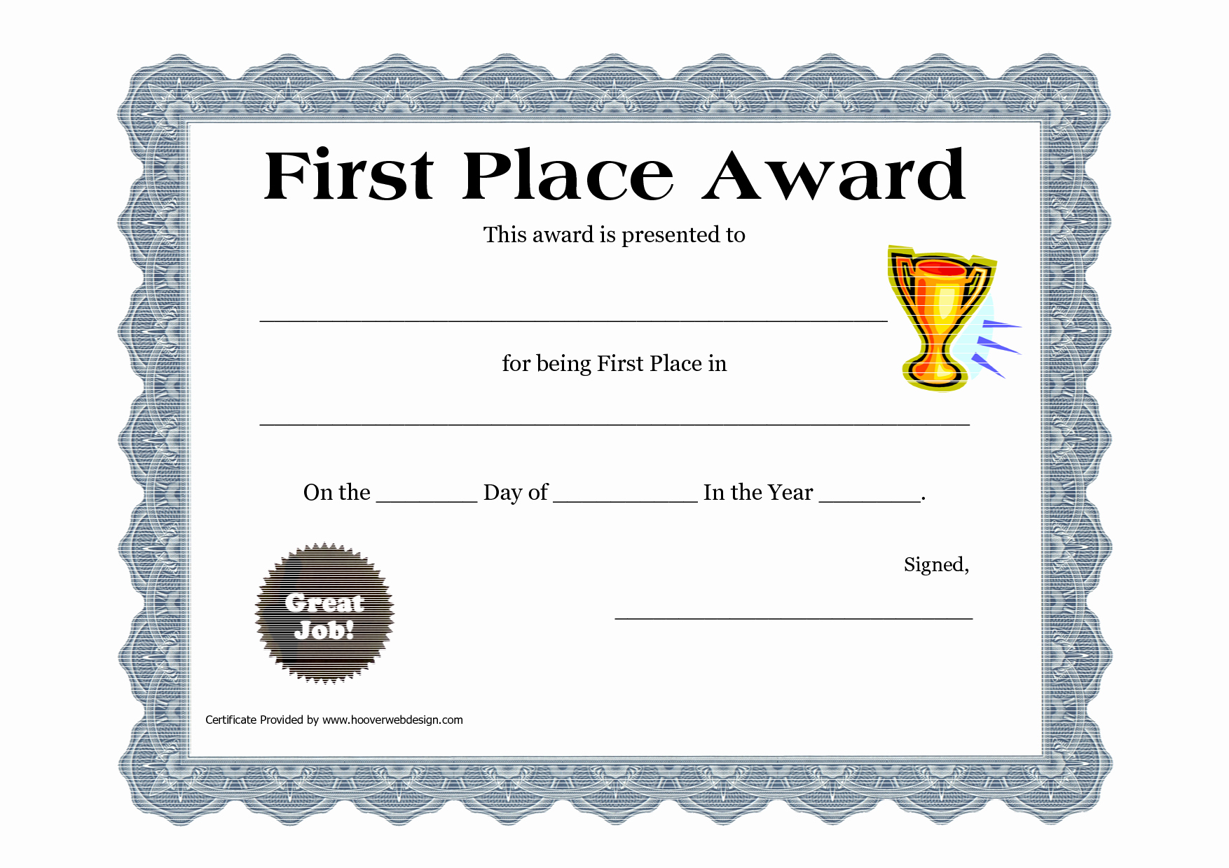 Award Check Template New Customizable Printable Certificates