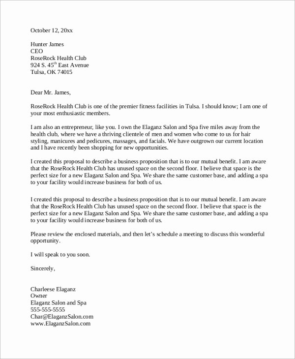 B2b Proposal Template Unique Business Proposal Letter 22 Examples In Pdf Word