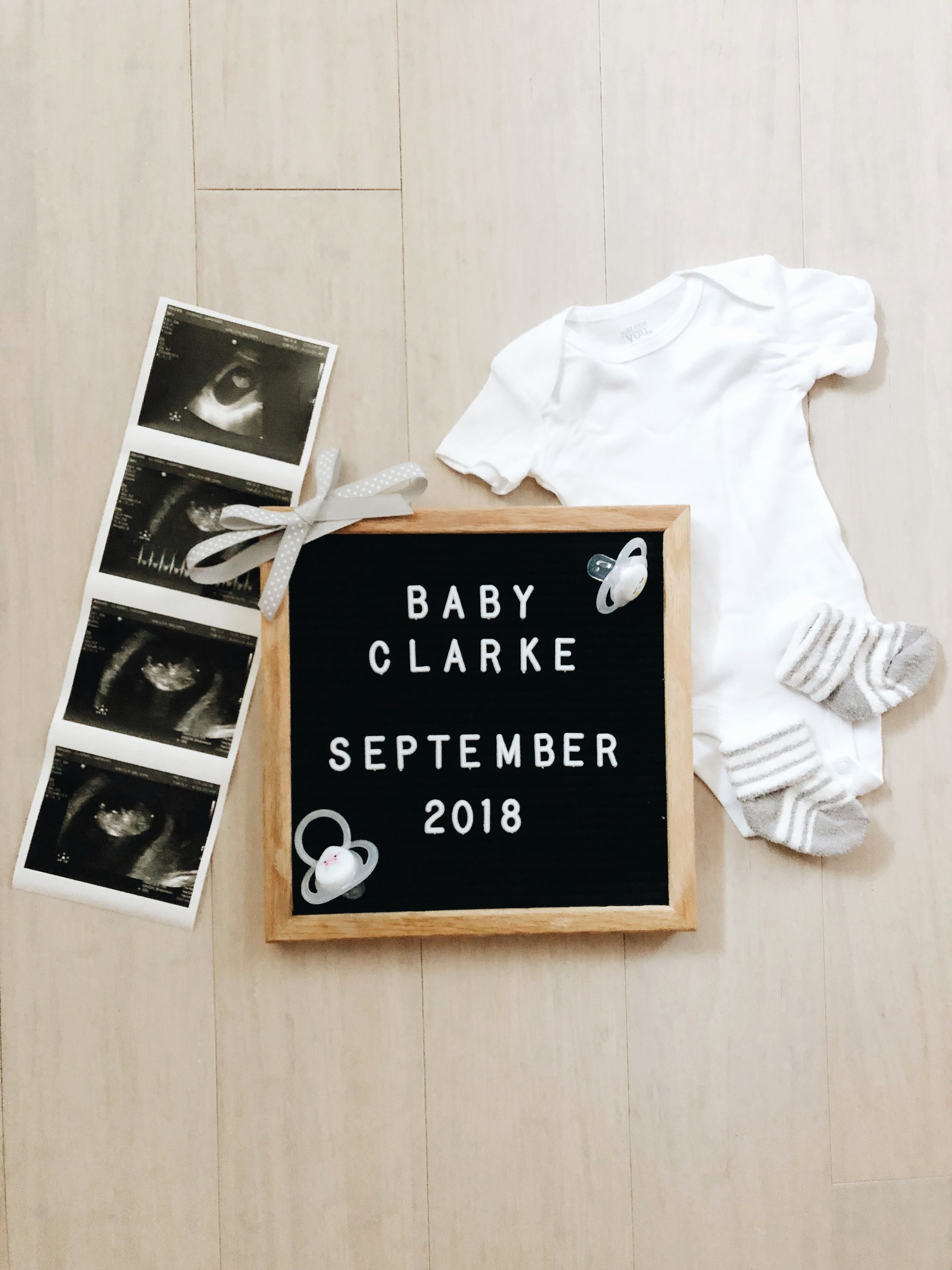 Baby Announcement Email Lovely Pregnancy Baby Announcement with Letter Board so In Love