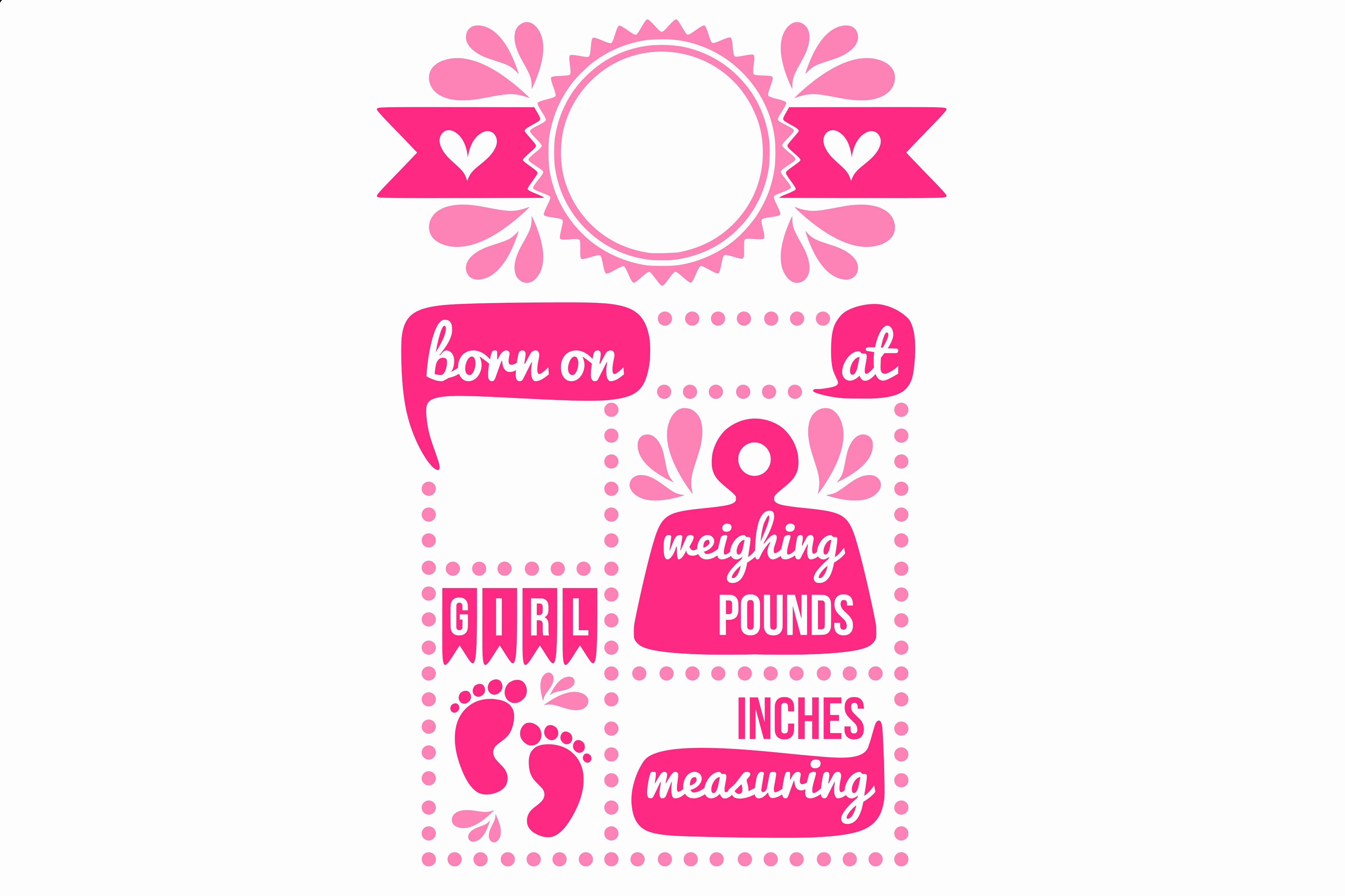 Baby Birth Stats Template Free Awesome Birth Stats Svg Birth Stats Template Birth Announcement