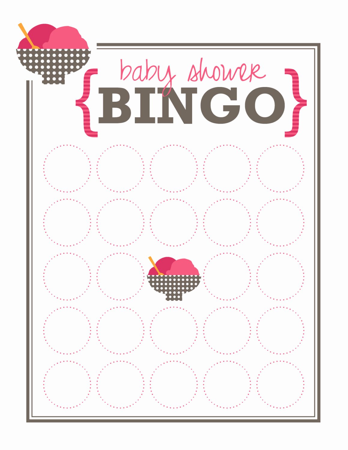 Baby Shower Bingo Generator Awesome Lanolindaof Bridal Shower Bingo Template Blank