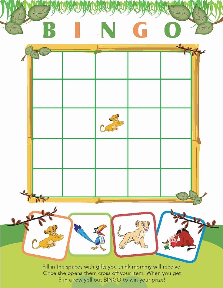 Baby Shower Bingo Generator Inspirational Best 25 Bingo Card Template Ideas On Pinterest