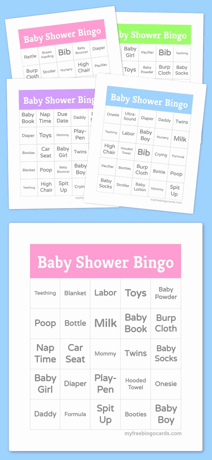 Baby Shower Bingo Generator Luxury Baby Shower Bingo Baby Shower Pinterest
