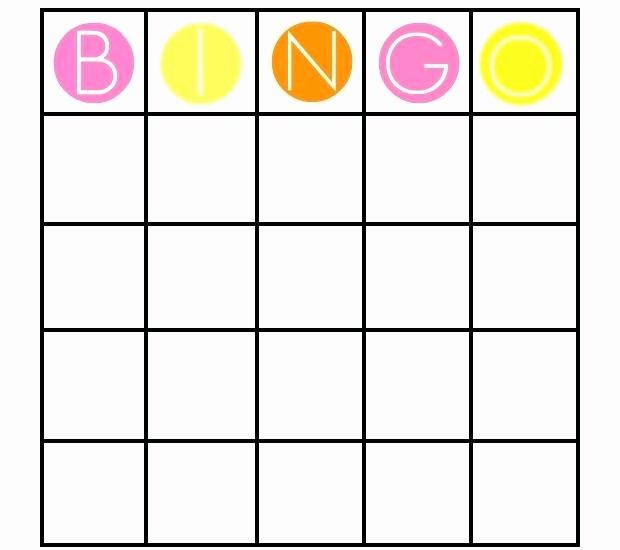 Baby Shower Bingo Generator Luxury Bingo Template Wildlifetrackingsouthwest