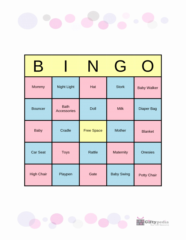 Baby Shower Bingo Generator Unique Baby Shower Bingo is Image