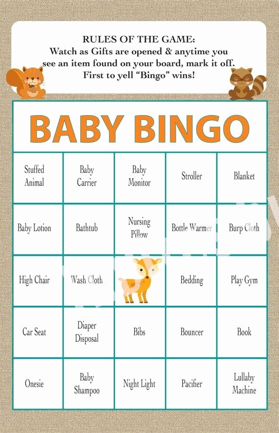 Baby Shower Bingo Generator Unique Create Your Own Baby Bingo