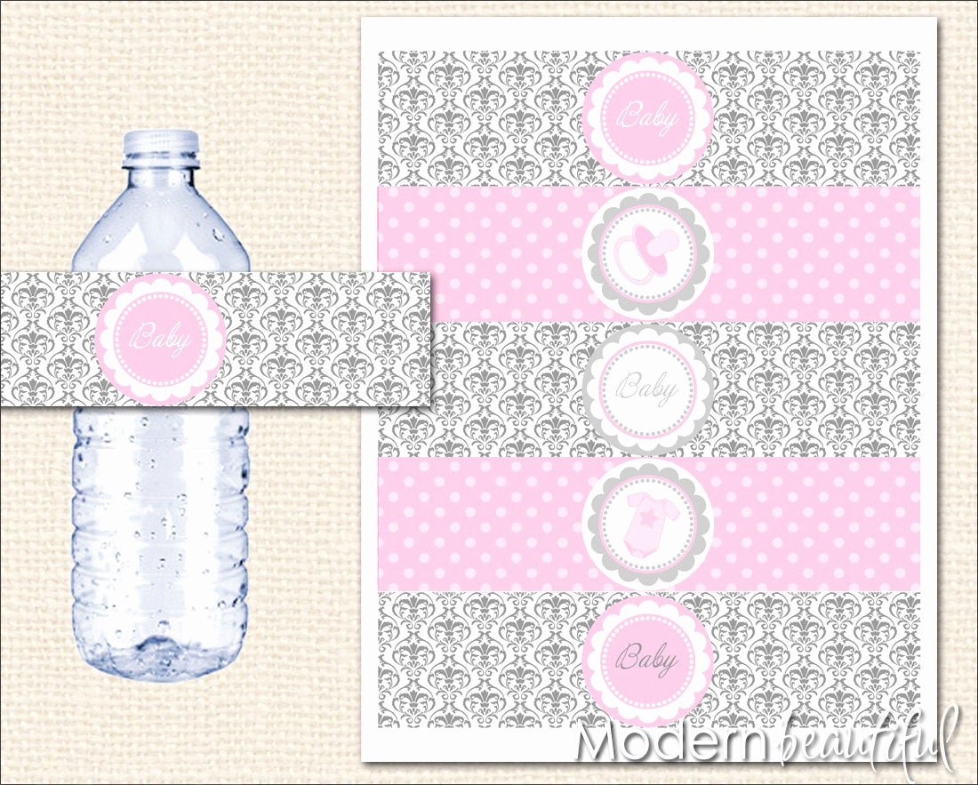 Baby Shower Water Bottle Label Template Free Best Of Unavailable Listing On Etsy