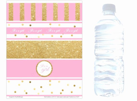 Baby Shower Water Bottle Label Template Free Elegant Baby Shower Water Bottle Labels Instant Download Baby