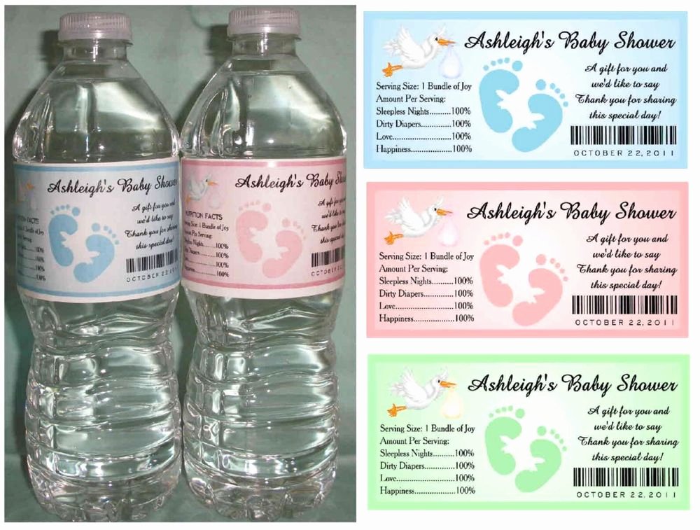 Baby Shower Water Bottle Label Template Free Fresh How to Create Baby Shower Water Bottle Labels